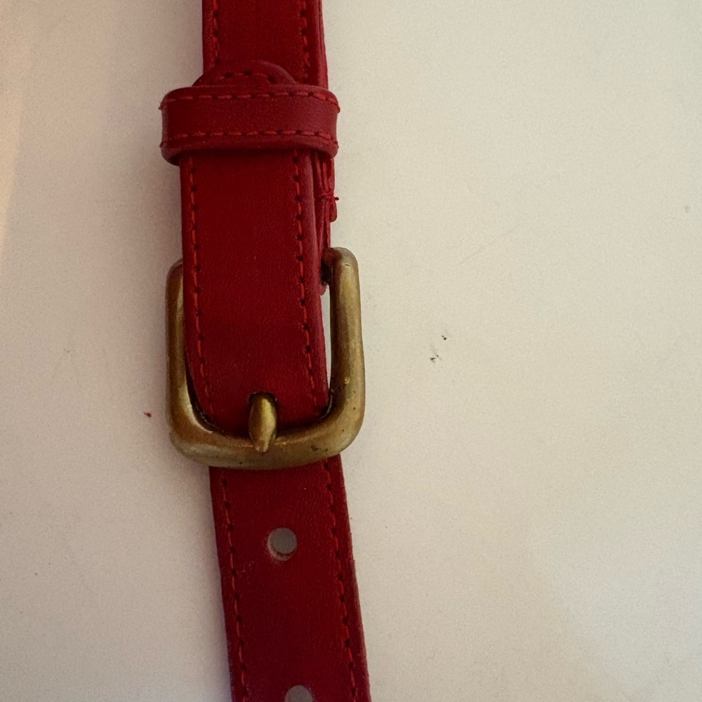 Coach red vintage leather camera bag - Picture 9 of 11